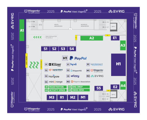 Meet Magento India 2025 Expo Hall Map